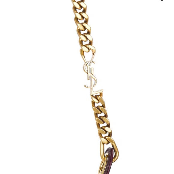 Saint Laurent Cassandre Mini Quilted Leather Bucket Shoulder Bag in Burgundy NWT - Picture 3 of 12